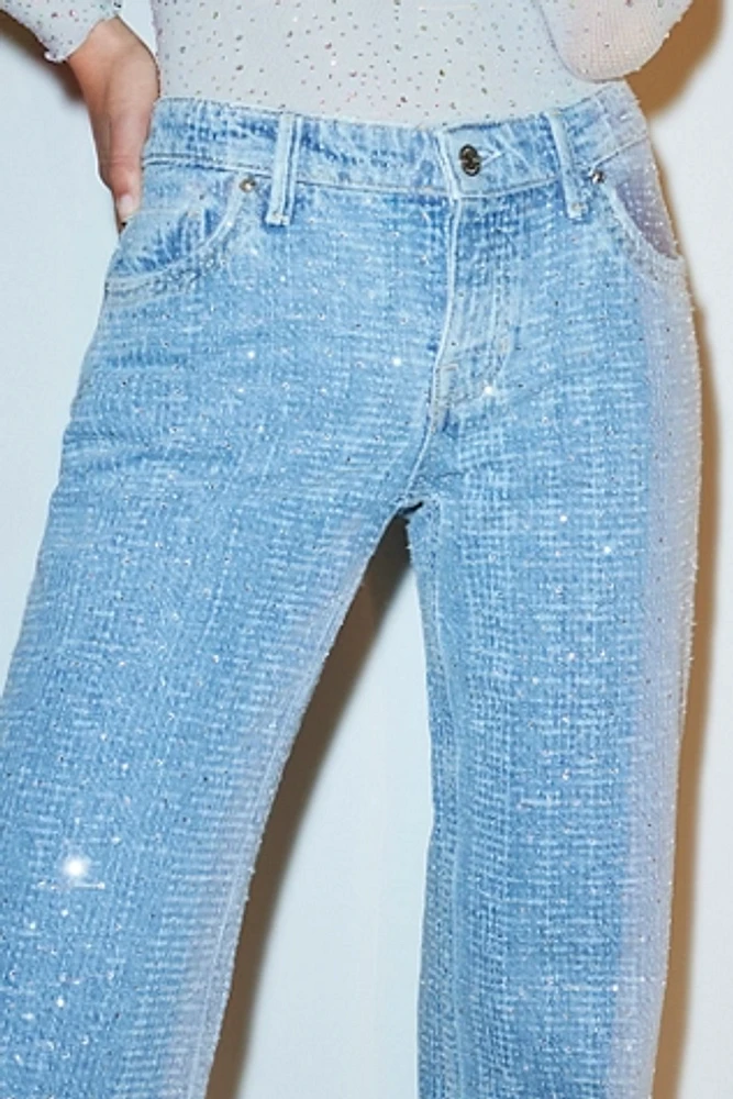 We The Free Tennessee Low-Rise Shine Boyfriend Jeans