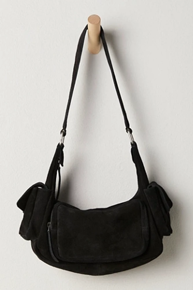 Siren Suede Shoulder Bag