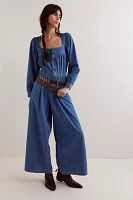 We The Free Clara Denim Jumpsuit