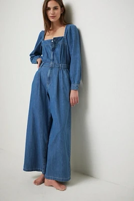 We The Free Clara Denim Jumpsuit