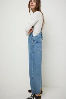 We The Free Sweet Pea Embroidered Overalls