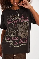 Johnny Cash The Man Black Tee