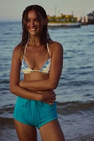 free-est Jamie Tri Printed Bikini Top