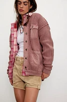 We The Free Worn Thru Chore Sweater Jacket