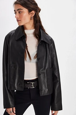 We The Free Cassie Leather Jacket