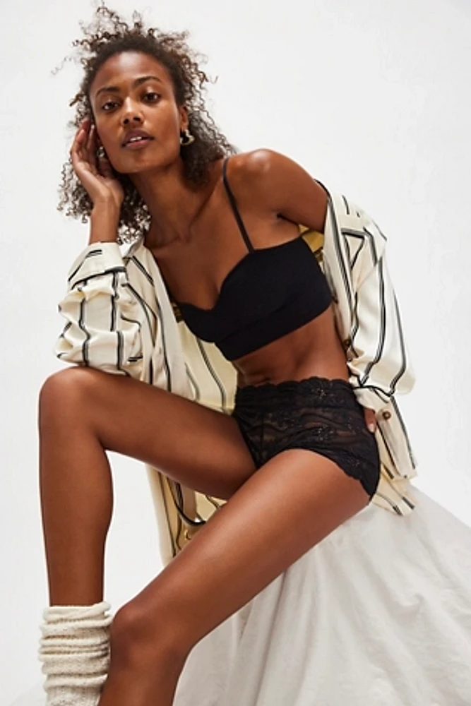 Rib I Reach For Longline Bralette