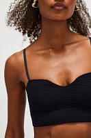 Rib I Reach For Longline Bralette