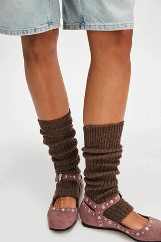 Ribbed Stirrup Legwarmers