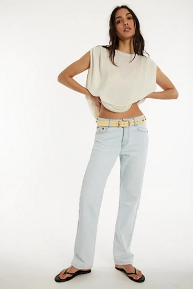 OneTeaspoon Truckers Mid-Rise Straight Jeans