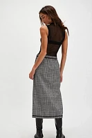 Penelope Gingham Midi Skirt