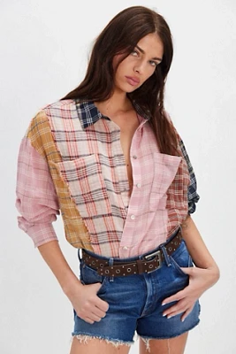 OneTeaspoon Panelled Flannel Shirt