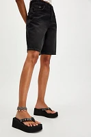 Skyscraper Studded Platform Flip Flops