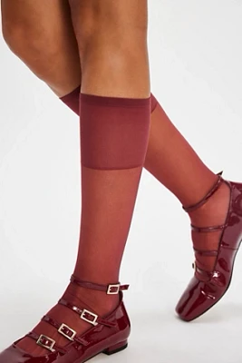 City Cool Sheer Knee High Socks