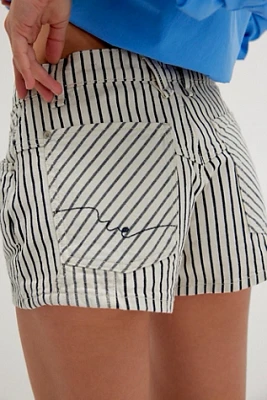 We The Free Now Or Never Railroad Denim Shorts