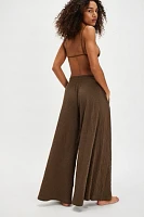 Wait A Minute Wide-Leg Lounge Pants