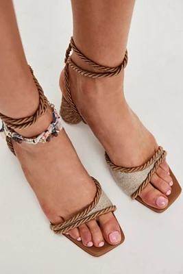 Dee Asymmetric Wrap Heels