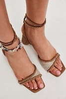 Dee Asymmetric Wrap Heels