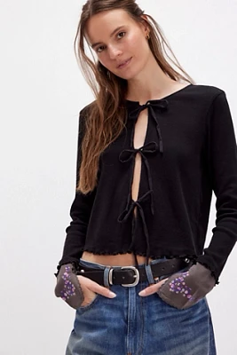 Dipped Floral Cardi