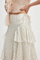 Floral Cascade Maxi Skirt