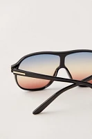 The Time Is Now Oversized Shield Sunglasses