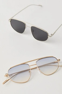 Montez Metal Aviator Sunglasses