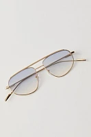 Montez Metal Aviator Sunglasses