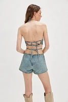 OneTeaspoon 90s Denim Backless Jumpsuit