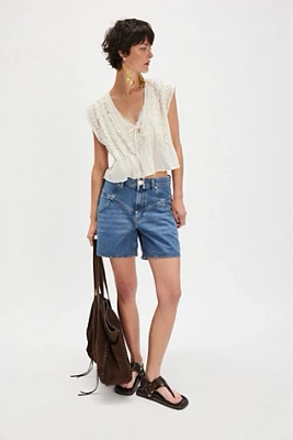 OneTeaspoon Kinks Mid-Waist Denim Shorts