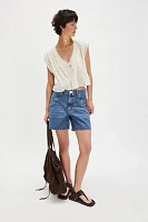 OneTeaspoon Kinks Mid-Waist Denim Shorts