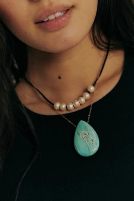 Chan Luu Turquoise Pendant Necklace