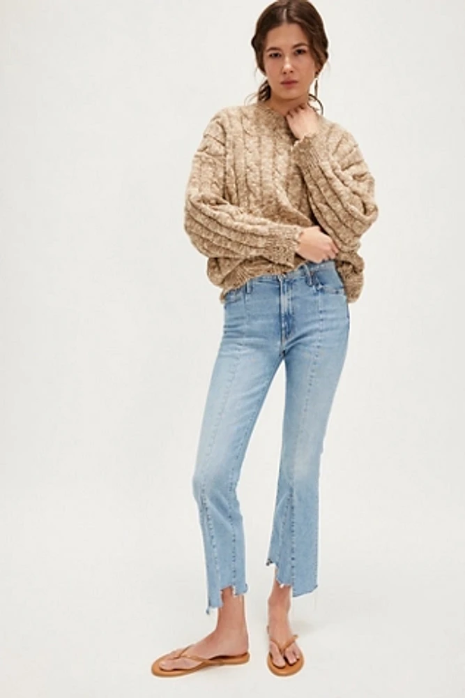 MOTHER The Insider Crop Pointy Flare Jeans