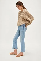 MOTHER The Insider Crop Pointy Flare Jeans