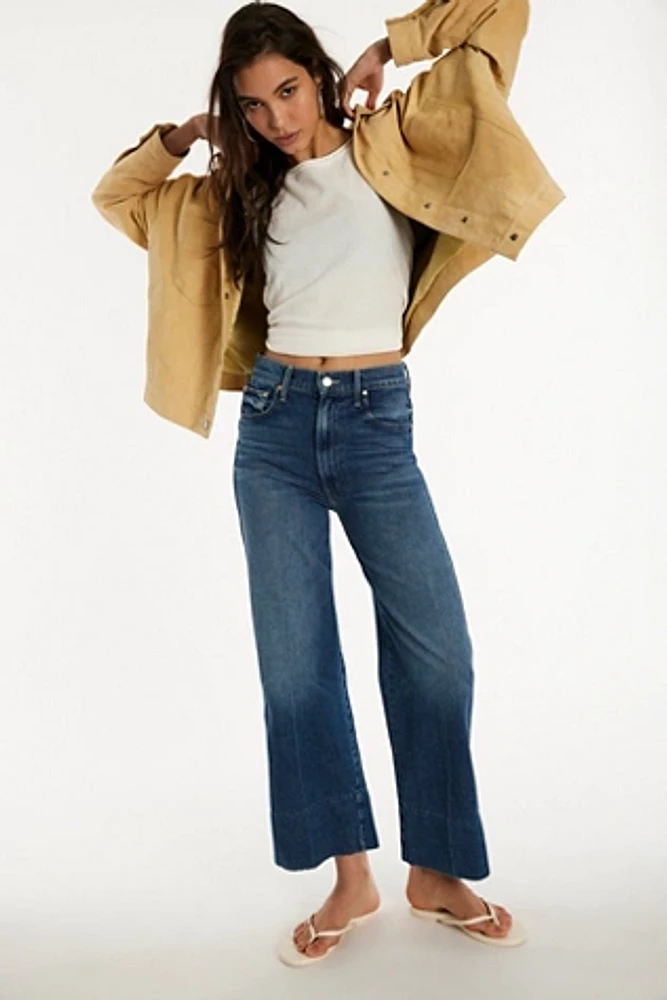 MOTHER The Maven Wide Hem Ankle Jeans