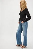 MOTHER The Mid Rise Tunnel Vision Sneak Jeans