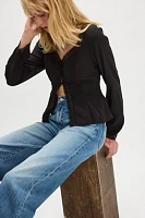MOTHER The Mid Rise Tunnel Vision Sneak Jeans
