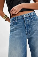 MOTHER The Dodger Button Sneak Jeans