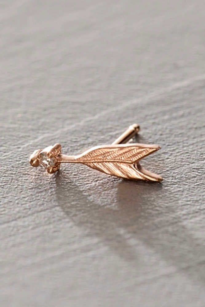 Sirciam Quilted Arrow Single Stud Earring