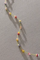 See Real Flowers Rainbow Necklace