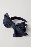 Anna Sui Denim Bow Headband