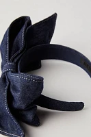 Anna Sui Denim Bow Headband