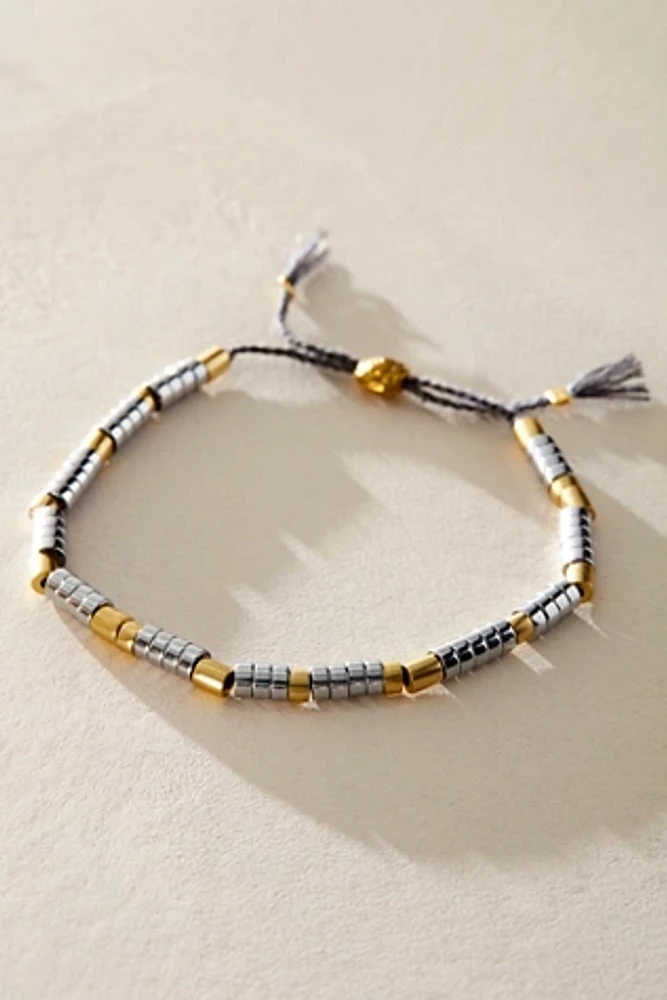 Sun Moon Rain Hematite Bracelet