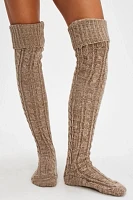 Super Chunky Cable Over-The-Knee Socks