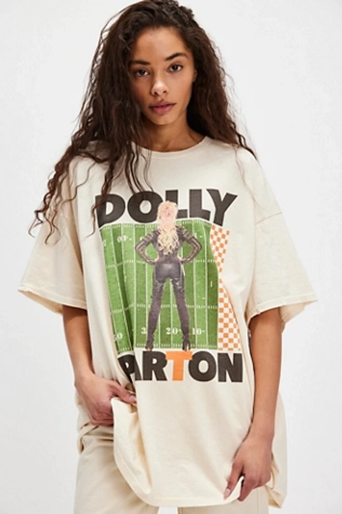 LivyLu Dolly Parton Checker Field T-Shirt