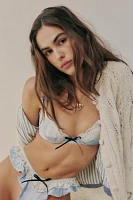 For Love & Lemons Sweetheart Satin Thong Undies