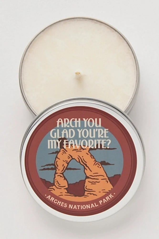 Cheeky National Parks Travel Candle