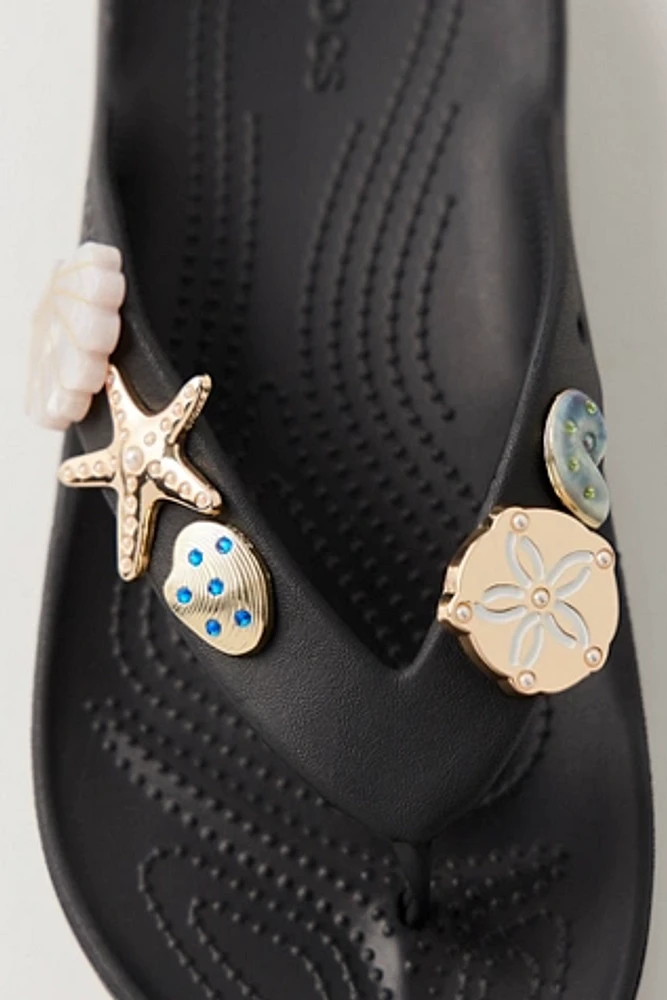 Crocs Gold Seashell Jibbitz