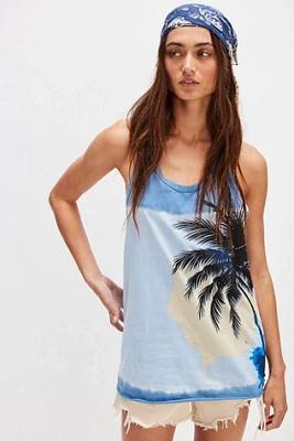 OneTeaspoon Palm Halter Top