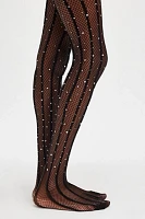 Strobe Glitter Fishnet Tights