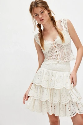 For Love & Lemons Doily Lace Top