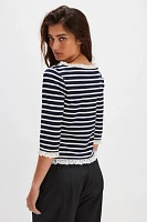 For Love & Lemons Suzette Stripe Cardigan